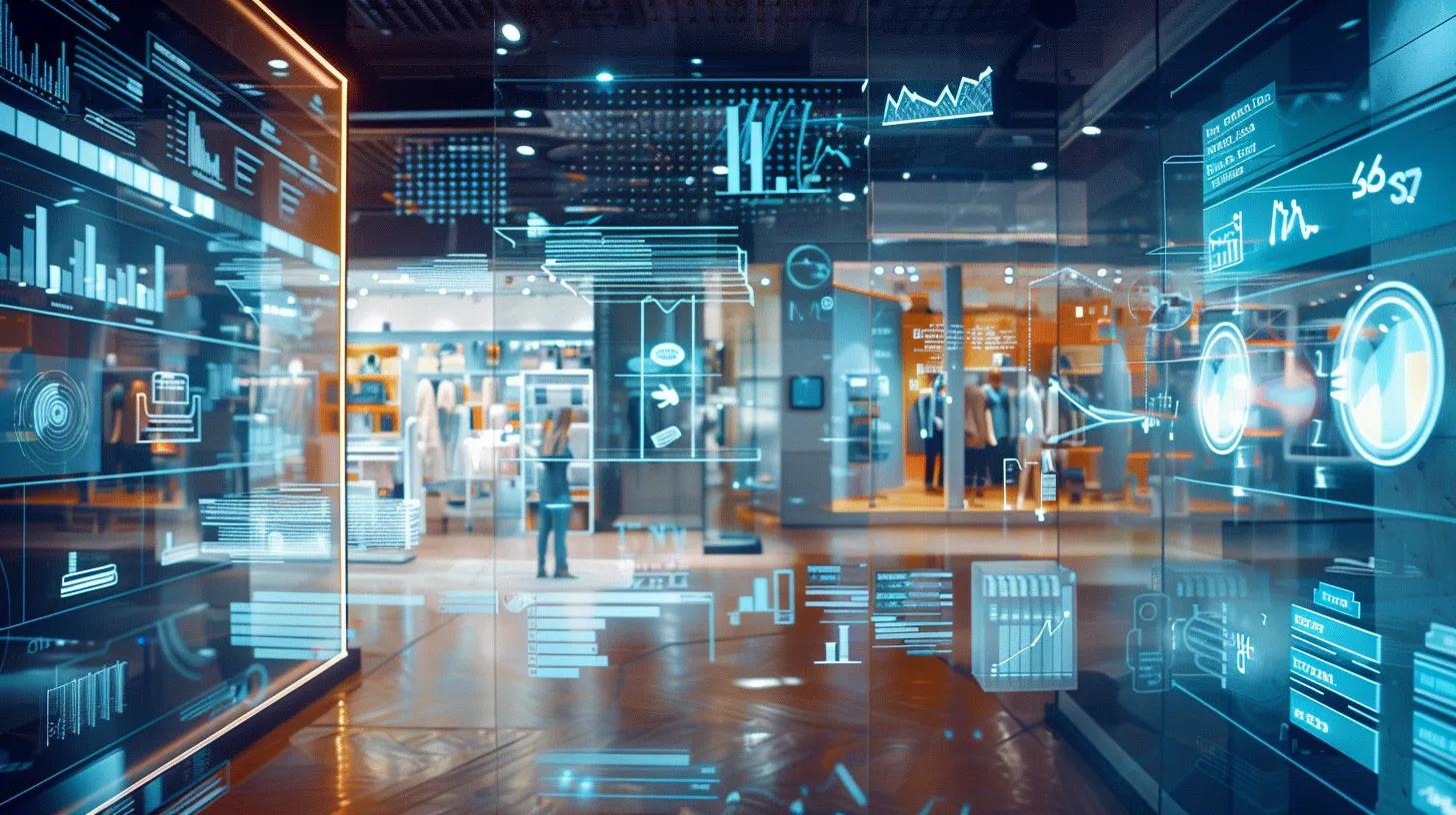 a sleek, modern retail workspace showcases a vibrant mobile interface on a smartphone, surrounded by dynamic visuals of user interaction charts and conversion metrics on multiple screens, emphasizing the importance of optimizing mobile user experience for increased sales. a sleek, modern retail workspace showcases a vibrant mobile interface on a smartphone, surrounded by dynamic visuals of user interaction charts and conversion metrics on multiple screens, emphasizing the importance of optimizing mobile user experience for increased sales.