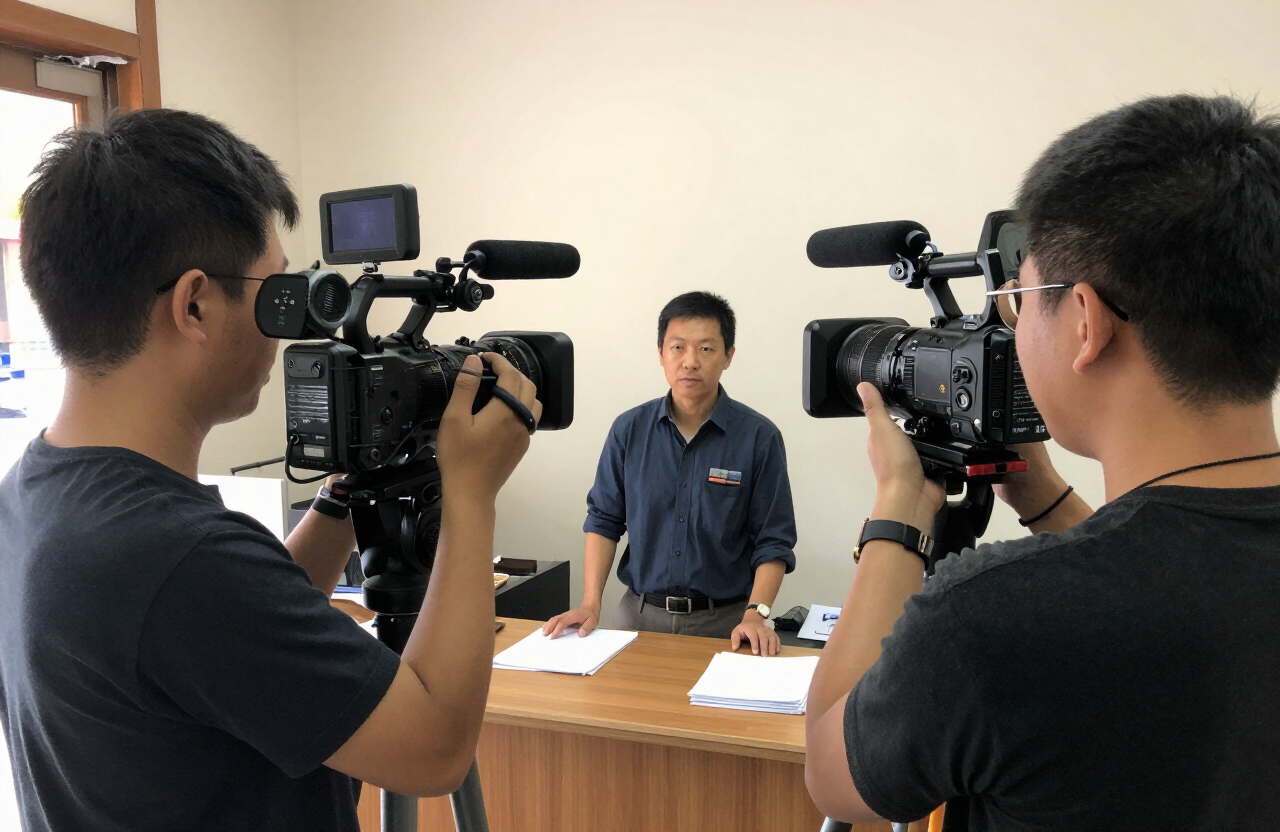 On-location social media content filming